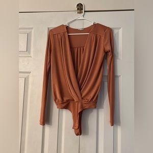 Free People Turnt Bodysuit in Copper Size XS